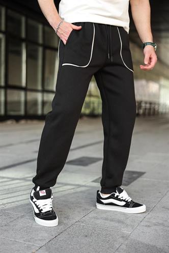 Siyah Şerit Detaylı Jogger Eşofman Altı E6581