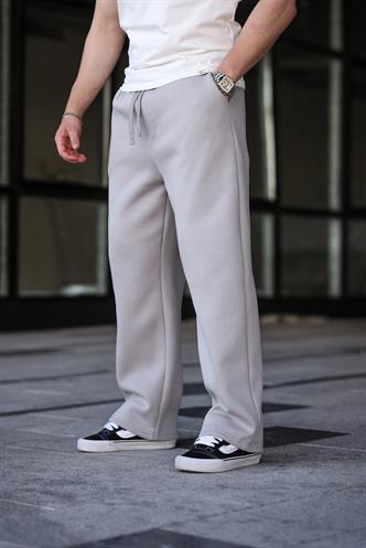 Boyalı Gri Rahat Kesim Erkek Eşofman Altı E6578