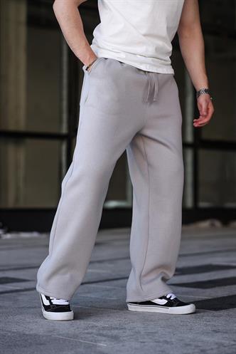 Boyalı Gri Rahat Kesim Erkek Eşofman Altı E6578