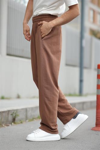  Madmext Kahverengi Rahat Kesim Erkek Eşofman Altı E6560