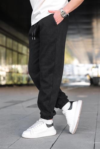 Siyah Batik Desenli Jogger Eşofman Altı E6582