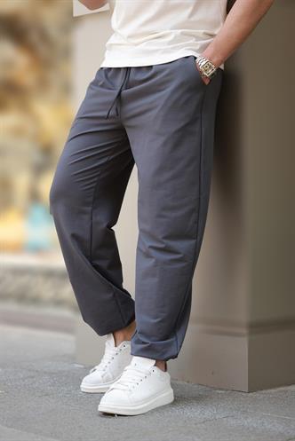 Füme Rahat Kesim Paçası Lastikli  Erkek Eşofman Altı E6573