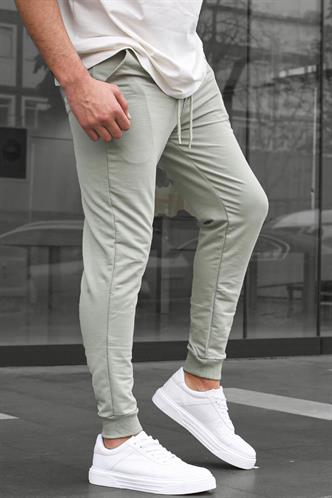 Boyalı Gri Paçası Lastikli Erkek Eşofman 4821