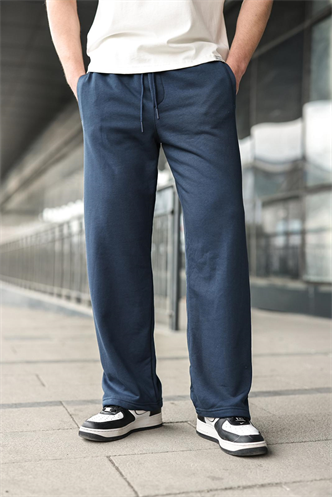 Lacivert Bol Paça Erkek Eşofman Altı E6587