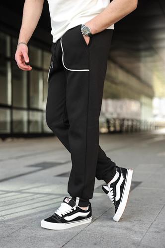 Siyah Şerit Detaylı Jogger Eşofman Altı E6581