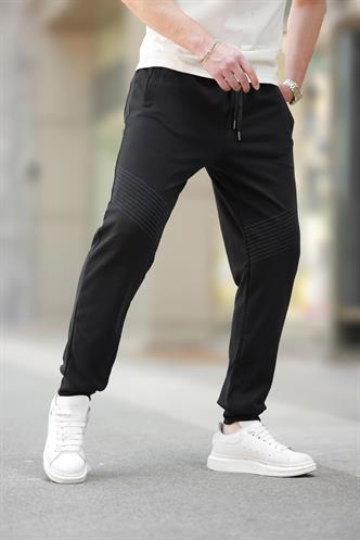 Siyah Manşetli Erkek Eşofman Altı E6570