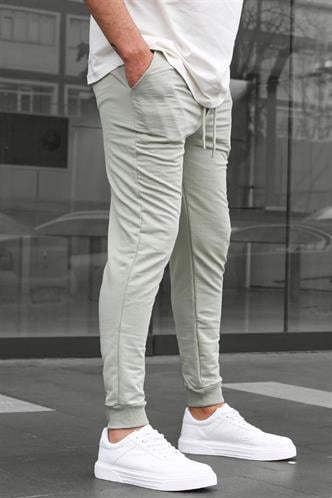 Boyalı Gri Paçası Lastikli Erkek Eşofman 4821