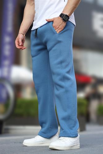 İndigo Geniş Kesim Düz Paça Eşofman Altı 6550