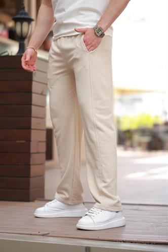  Madmext Bej Rahat Kesim Erkek Eşofman Altı E6560