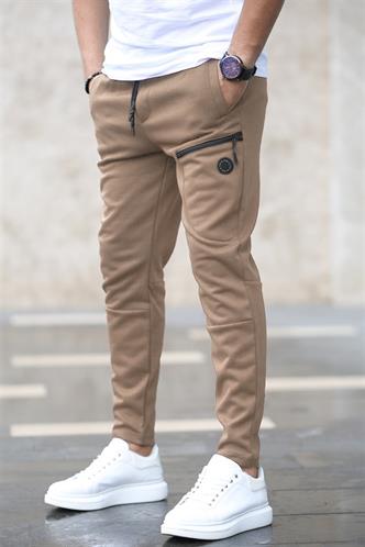 Madmext Basic Bej Eşofman 4207