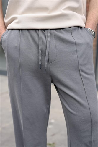 Füme Önü Dikiş Detaylı Relaxed Fit Erkek Eşofman Altı E6590