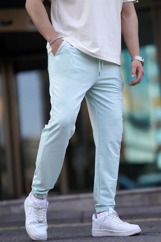 Mint Yeşili Basic Paçası Lastikli Erkek Eşofman 5494