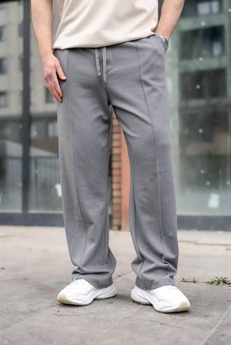 Füme Önü Dikiş Detaylı Relaxed Fit Erkek Eşofman Altı E6590