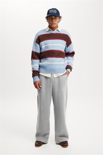 Boyalı Gri Rahat Kesim Erkek Eşofman Altı E6578