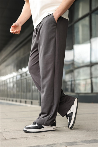 Füme Rahat Kesim Bol Paça Erkek Eşofman Altı E6589