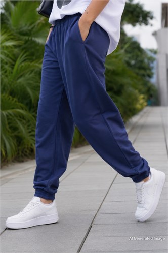 Lacivert Comfort Fit Basic Eşofman Altı MG1635