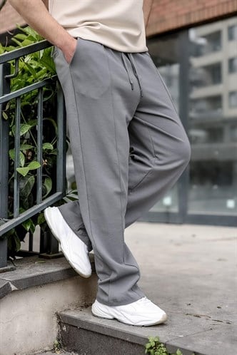 Füme Önü Dikiş Detaylı Relaxed Fit Erkek Eşofman Altı E6590