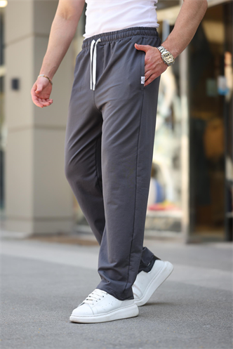 Füme Rahat Kesim Erkek Battal Boy Eşofman Altı E6584