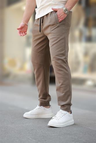 Kahverengi Manşetli Erkek Eşofman Altı E6570