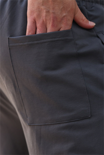 Füme Rahat Kesim Erkek Battal Boy Eşofman Altı E6584