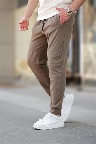 Kahverengi Manşetli Erkek Eşofman Altı E6570