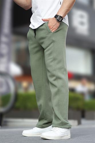 Haki Geniş Kesim Düz Paça Eşofman Altı 6550