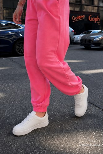 Fuşya Comfort Fit Basic Eşofman Altı MG1635