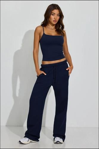 Lacivert Bol Paça Kadın Eşofman Altı MG2279