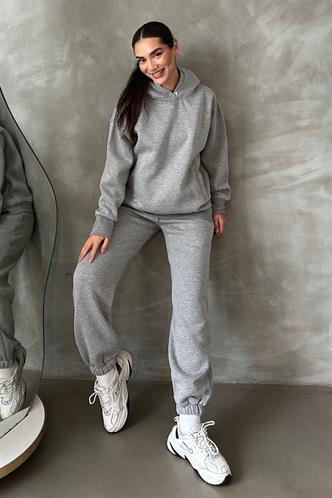 Grimelanj Kapüşonlu Oversize Kadın Eşofman Takım MG1905