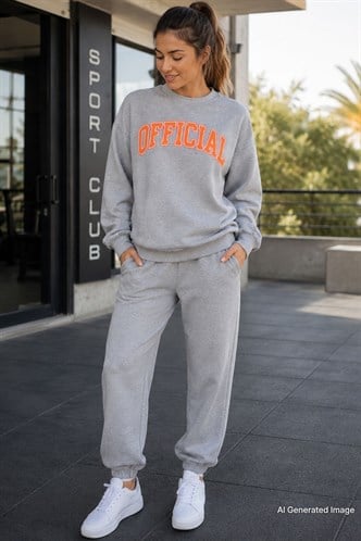 Mad Girls Gray Tracksuit MG944