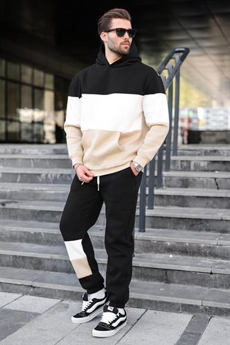 Siyah Kapüşonlu Erkek Eşofman Takımı 5926