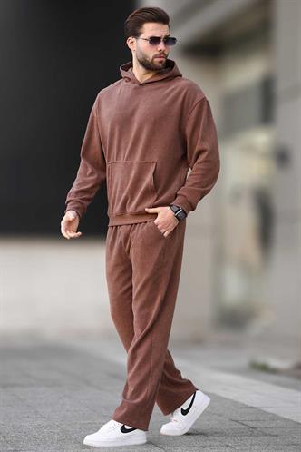 Taba Erkek Sweatshirt Eşofman Takımı E7401