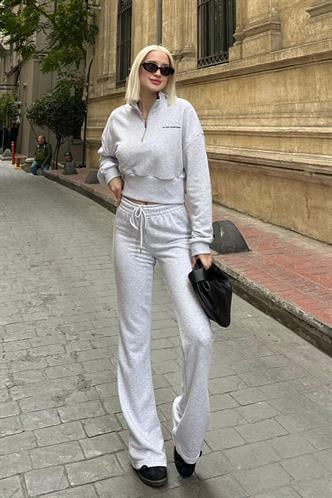 Karmelanj İspanyol Paça Kadın Eşofman Takımı MG2203