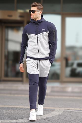 Lacivert Fermuarlı Erkek Eşofman Takımı 5697