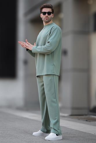 Çağla Yeşili Basic Uzun Kollu Eşofman Takımı 5960