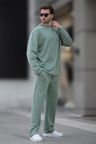 Çağla Yeşili Basic Uzun Kollu Eşofman Takımı 5960