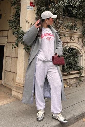 Karmelanj Bisiklet Yaka Alt Üst Eşofman Takım MG2213