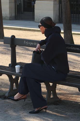 Lacivert Kapüşonlu Basic Kadın Eşofman Takımı MG2533