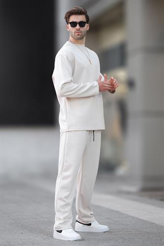 Ekru Basic Uzun Kollu Eşofman Takımı 5960