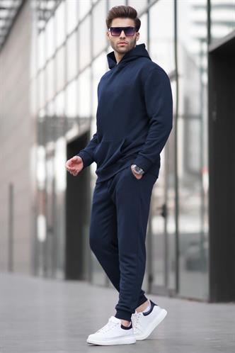 Lacivert Kapüşonlu Basic Eşofman Takımı 5928