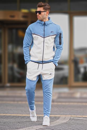 İndigo Fermuarlı Erkek Eşofman Takımı 5697