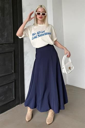 Lacivert Balon Etek Mg2319