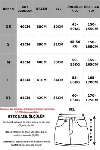 Kahverengi Yırtmaç Detaylı Kadın Şort Etek MG2315