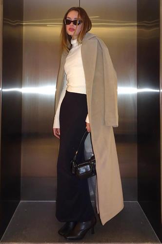 Koyu Siyah Maxi Basic Etek MG1890