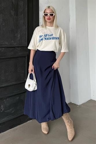 Lacivert Balon Etek Mg2319