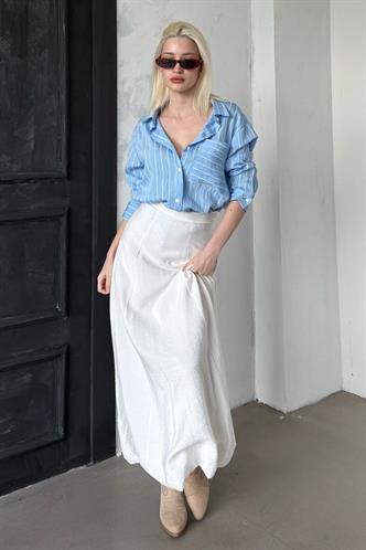 Beyaz Balon Etek Mg2319