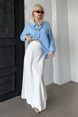 Beyaz Balon Etek Mg2319