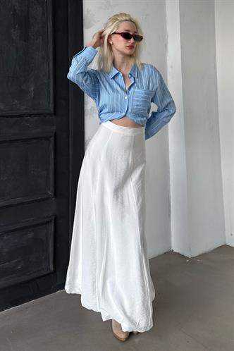 Beyaz Balon Etek Mg2319