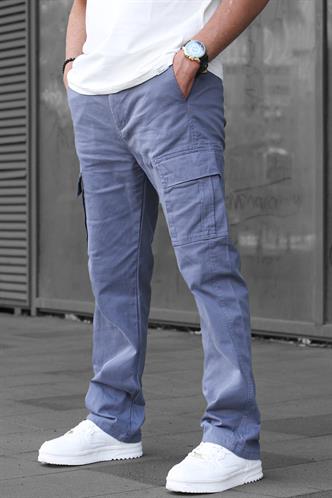 Füme Erkek Kargo Cep Baggy Pantolon 6811