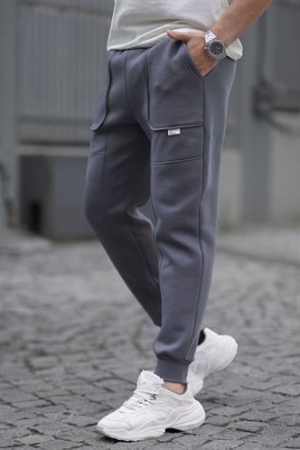 Füme Kargo Cep Basic Eşofman Altı 6527